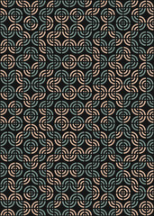 Abstract Geometric Pattern generative computational art illustration