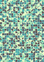 Abstract Geometric Pattern generative computational art illustration