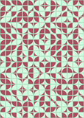 Abstract Geometric Pattern generative computational art illustration
