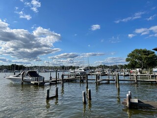 View from skippers pier deale Maryland Anne arundel county on Labor Day weekend 2021