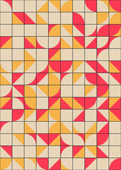 Abstract Geometric Pattern generative computational art illustration