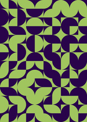 Abstract Geometric Pattern generative computational art illustration