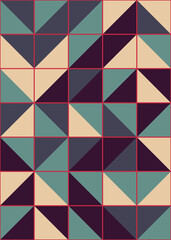 Fototapeta premium Abstract Geometric Pattern generative computational art illustration
