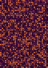 Abstract Geometric Pattern generative computational art illustration