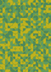 Abstract Geometric Pattern generative computational art illustration