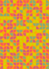 Abstract Geometric Pattern generative computational art illustration