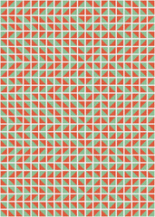 Abstract Geometric Pattern generative computational art illustration