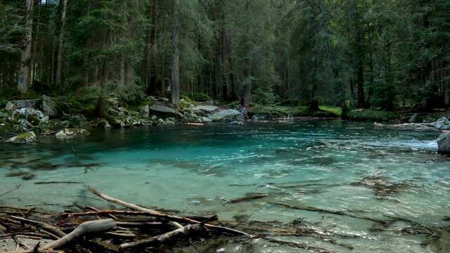 Landscape on the Turquoise Lake of Amola
