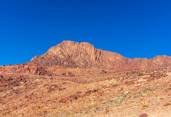 Egypt, view of Mount Moses on a bright sunny day