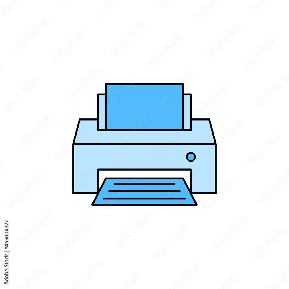 Canvas Prints smart modern printer icon vector