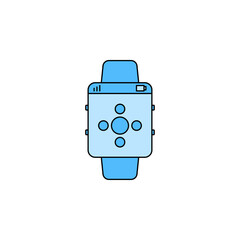 Smart modern hand watch icon vector