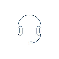 Smart headphone icon vector