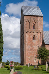 Fototapeta na wymiar Kirche St. Laurentii, Süderende, Insel Föhr