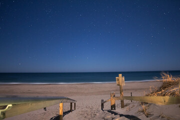 Starry night on the beach