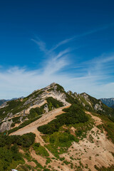 Naklejka premium 燕岳からの眺望