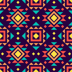 Ikat Indian ethnic pattern. Aztec fabric carpet mandala ornament boho chevron textile decoration wallpaper. Tribal turkey African traditional embroidery vector illustrations background 
