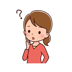 色々なポーズの私服の女性のイラスト