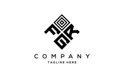 creative square FRG three latter logo vector