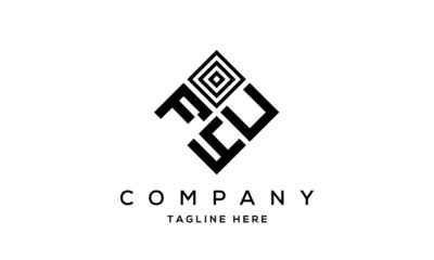 creative square FUY three latter logo vector