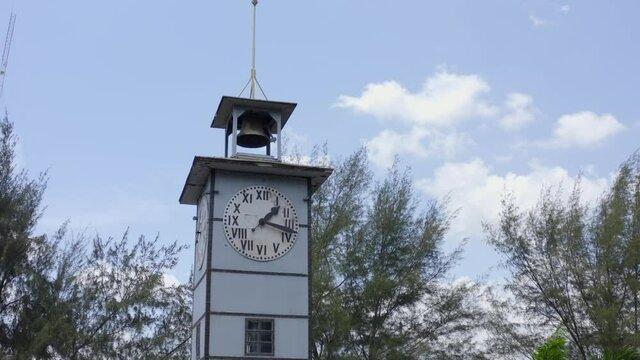 Reloj antiguo del parque central del progreso Yoro, Honduras, Centroam&eacute;rica