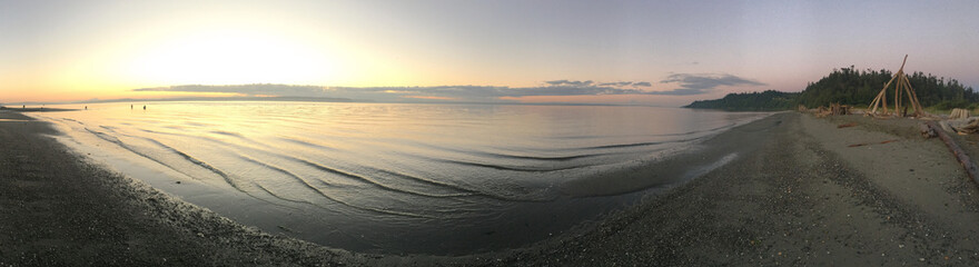 Fototapeta na wymiar Washington Beach Sunset