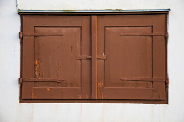 Stromsholm, Sweden  Window shutters of the Stromsholms castle in late summer.