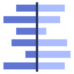 Obraz premium deviation line icon