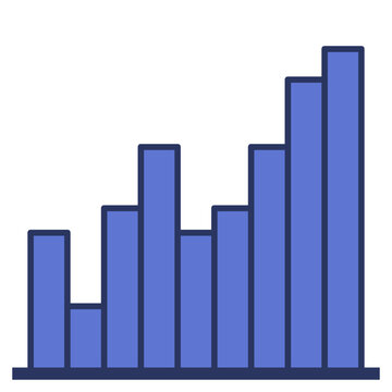 histogram line icon