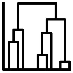 correlation outline icon