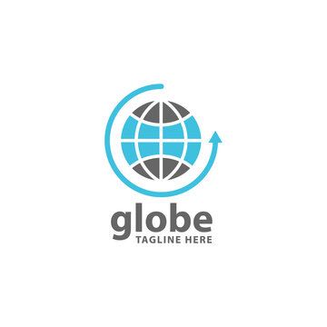 globe of earth for company logo vector image