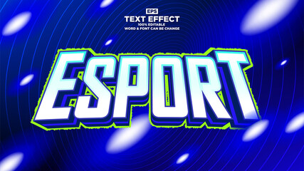 Editable mobile esport text effect