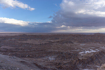 Valley of the Moon is located 8 miles west of San Pedro de Atacama. It has various stone and sand formations which have been carved by wind and water.