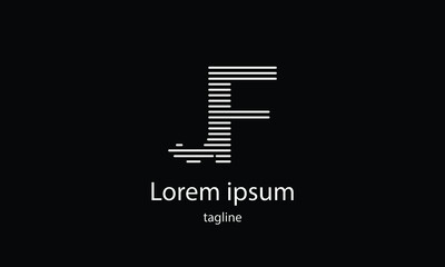 Premium vector alphabet letter simple minimalist logo design template