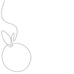 Orange fruit symbol on white background vector illustration