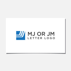 MJ OR JM LOGO DESIGN VECTOR