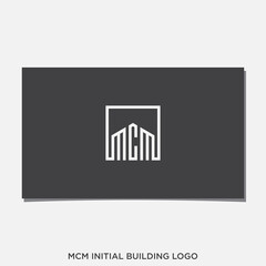 MCM INITIAL BUILDING LOGO DESIGN