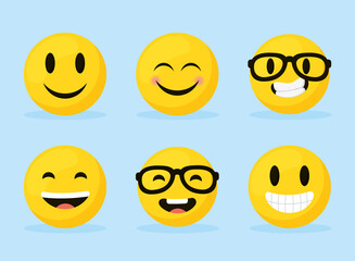 emoji happy faces