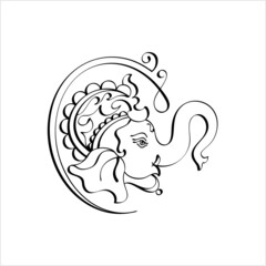 Ganesha Pen Ink Style M_2109013
