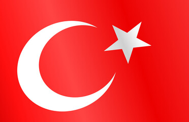 Waving flag of Turkey isolated  on png or transparent  background,Symbol of Turkey,template for banner,card,advertising ,promote, vector illustration top gold medal sport winner country