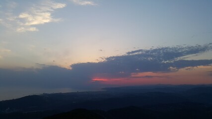 Obraz premium sunrise over the mountains