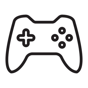 a game controller with a game controller - video game outline icon