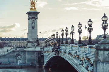 Photo sur Plexiglas Pont Alexandre III Bridge Pont Alexandre III, Paris, Europe