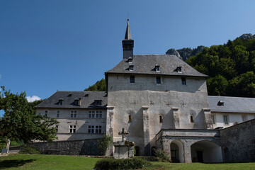Monastery of the Chartreuse monks in the Alps in France