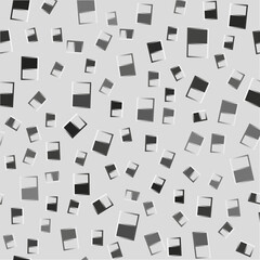 Seamless pattern with different geometric figures. Vector