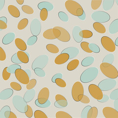 Seamless pattern with different geometric figures. Vector