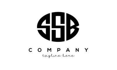 SSB three Letters creative circle logo design	