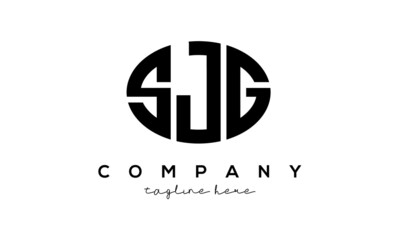 SJG three Letters creative circle logo design