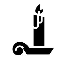 candle glyph icon