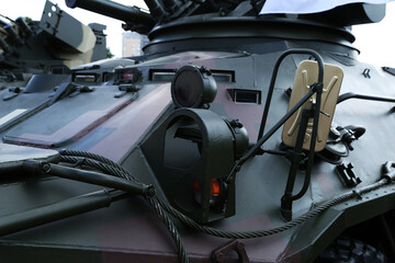 elements of military equipment on the street