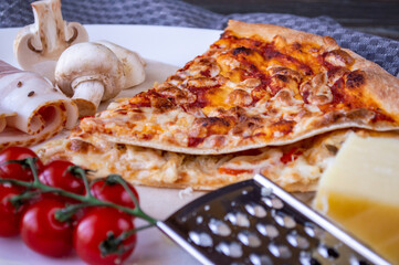 pizza and tomato